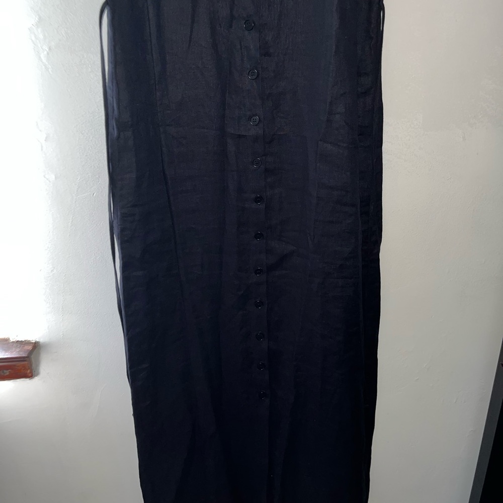 Reformation Charcoal Button-Front Midi Dress - Picture 6 of 12